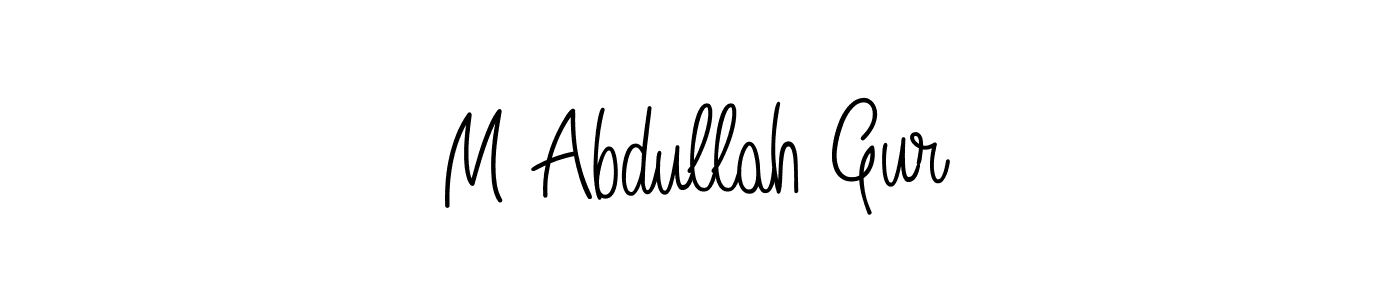 M Abdullah Gur stylish signature style. Best Handwritten Sign (Angelique-Rose-font-FFP) for my name. Handwritten Signature Collection Ideas for my name M Abdullah Gur. M Abdullah Gur signature style 5 images and pictures png