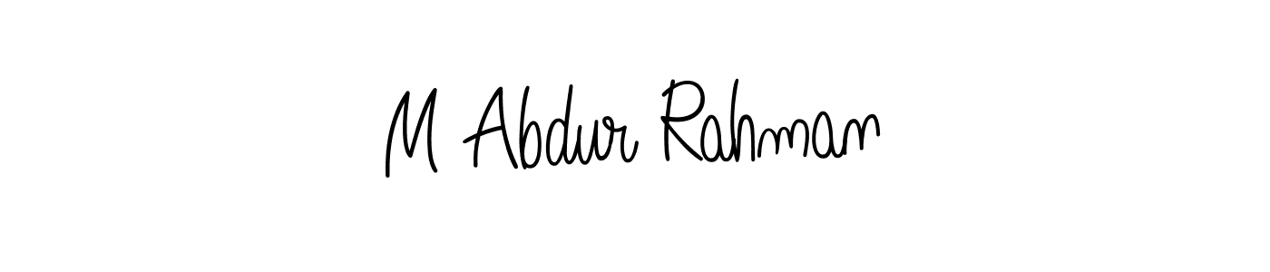 M Abdur Rahman stylish signature style. Best Handwritten Sign (Angelique-Rose-font-FFP) for my name. Handwritten Signature Collection Ideas for my name M Abdur Rahman. M Abdur Rahman signature style 5 images and pictures png
