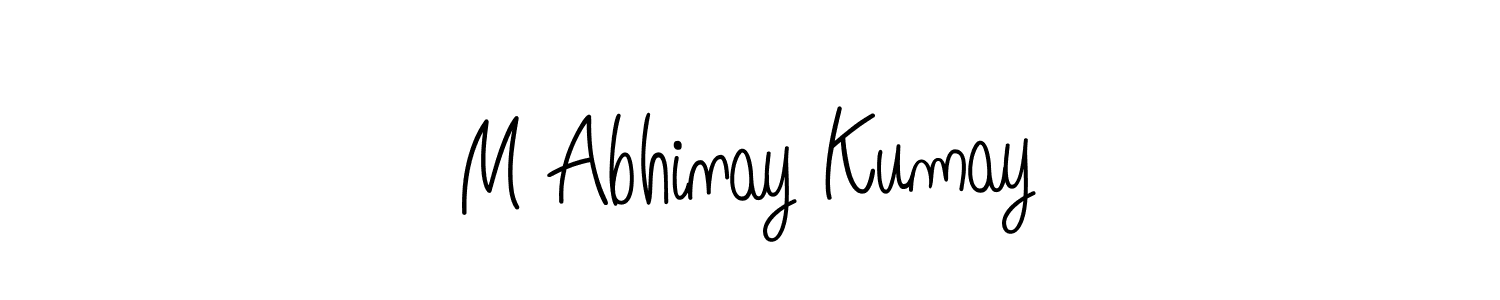 Once you've used our free online signature maker to create your best signature Angelique-Rose-font-FFP style, it's time to enjoy all of the benefits that M Abhinay Kumay name signing documents. M Abhinay Kumay signature style 5 images and pictures png