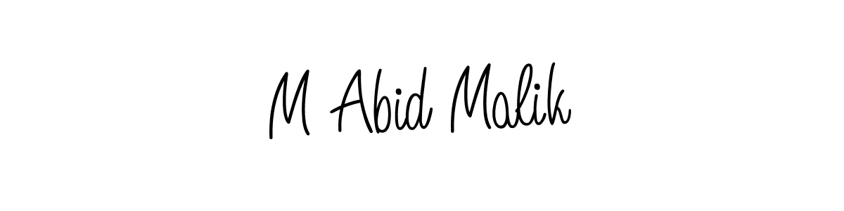 How to Draw M Abid Malik signature style? Angelique-Rose-font-FFP is a latest design signature styles for name M Abid Malik. M Abid Malik signature style 5 images and pictures png