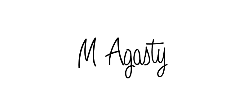 How to make M Agasty signature? Angelique-Rose-font-FFP is a professional autograph style. Create handwritten signature for M Agasty name. M Agasty signature style 5 images and pictures png