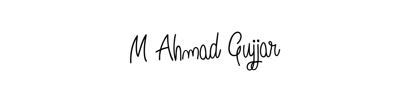 M Ahmad Gujjar stylish signature style. Best Handwritten Sign (Angelique-Rose-font-FFP) for my name. Handwritten Signature Collection Ideas for my name M Ahmad Gujjar. M Ahmad Gujjar signature style 5 images and pictures png