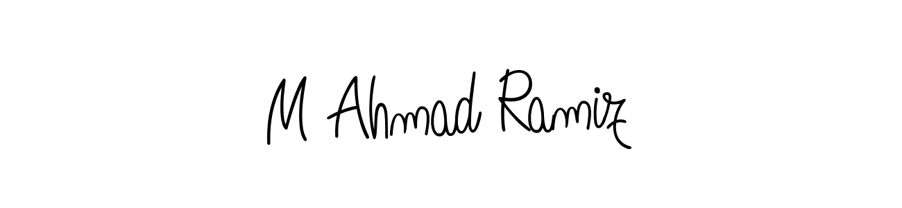 You can use this online signature creator to create a handwritten signature for the name M Ahmad Ramiz. This is the best online autograph maker. M Ahmad Ramiz signature style 5 images and pictures png