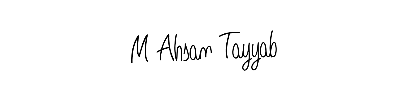 This is the best signature style for the M Ahsan Tayyab name. Also you like these signature font (Angelique-Rose-font-FFP). Mix name signature. M Ahsan Tayyab signature style 5 images and pictures png