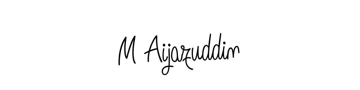Create a beautiful signature design for name M Aijazuddin. With this signature (Angelique-Rose-font-FFP) fonts, you can make a handwritten signature for free. M Aijazuddin signature style 5 images and pictures png