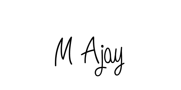 if you are searching for the best signature style for your name M Ajay. so please give up your signature search. here we have designed multiple signature styles  using Angelique-Rose-font-FFP. M Ajay signature style 5 images and pictures png