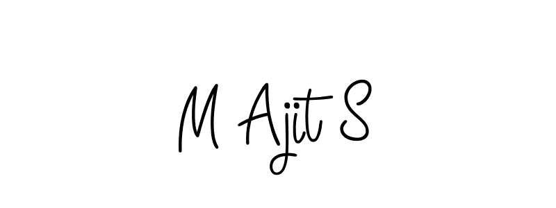 Best and Professional Signature Style for M Ajit S. Angelique-Rose-font-FFP Best Signature Style Collection. M Ajit S signature style 5 images and pictures png