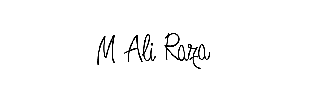 Design your own signature with our free online signature maker. With this signature software, you can create a handwritten (Angelique-Rose-font-FFP) signature for name M Ali Raza. M Ali Raza signature style 5 images and pictures png