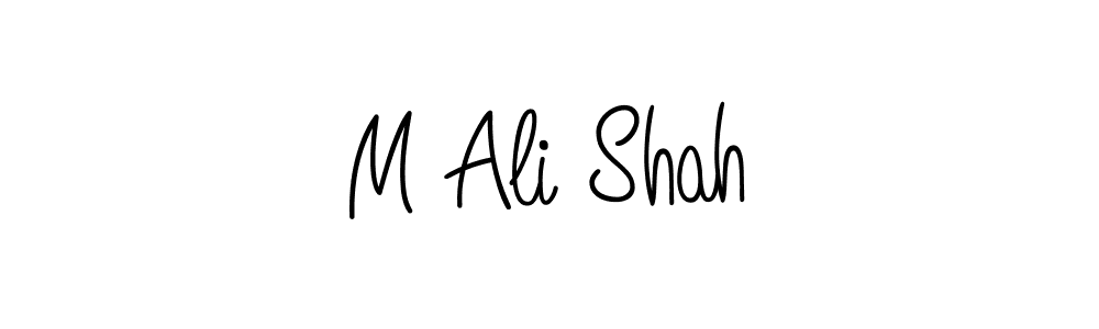 The best way (Angelique-Rose-font-FFP) to make a short signature is to pick only two or three words in your name. The name M Ali Shah include a total of six letters. For converting this name. M Ali Shah signature style 5 images and pictures png