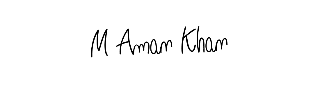 Angelique-Rose-font-FFP is a professional signature style that is perfect for those who want to add a touch of class to their signature. It is also a great choice for those who want to make their signature more unique. Get M Aman Khan name to fancy signature for free. M Aman Khan signature style 5 images and pictures png