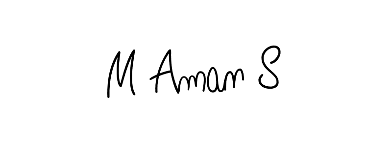 Angelique-Rose-font-FFP is a professional signature style that is perfect for those who want to add a touch of class to their signature. It is also a great choice for those who want to make their signature more unique. Get M Aman S name to fancy signature for free. M Aman S signature style 5 images and pictures png