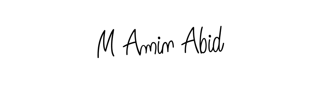 Make a beautiful signature design for name M Amin Abid. Use this online signature maker to create a handwritten signature for free. M Amin Abid signature style 5 images and pictures png