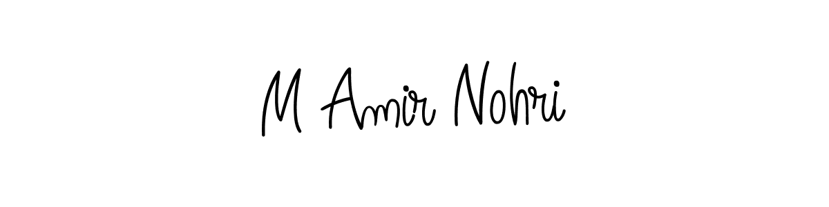 Similarly Angelique-Rose-font-FFP is the best handwritten signature design. Signature creator online .You can use it as an online autograph creator for name M Amir Nohri. M Amir Nohri signature style 5 images and pictures png
