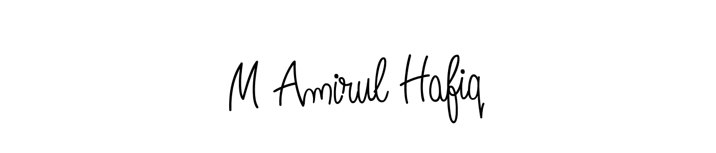 Also we have M Amirul Hafiq name is the best signature style. Create professional handwritten signature collection using Angelique-Rose-font-FFP autograph style. M Amirul Hafiq signature style 5 images and pictures png