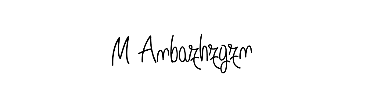 M Anbazhzgzn stylish signature style. Best Handwritten Sign (Angelique-Rose-font-FFP) for my name. Handwritten Signature Collection Ideas for my name M Anbazhzgzn. M Anbazhzgzn signature style 5 images and pictures png