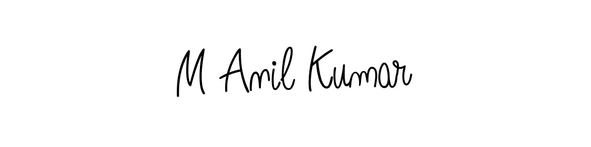 How to Draw M Anil Kumar signature style? Angelique-Rose-font-FFP is a latest design signature styles for name M Anil Kumar. M Anil Kumar signature style 5 images and pictures png