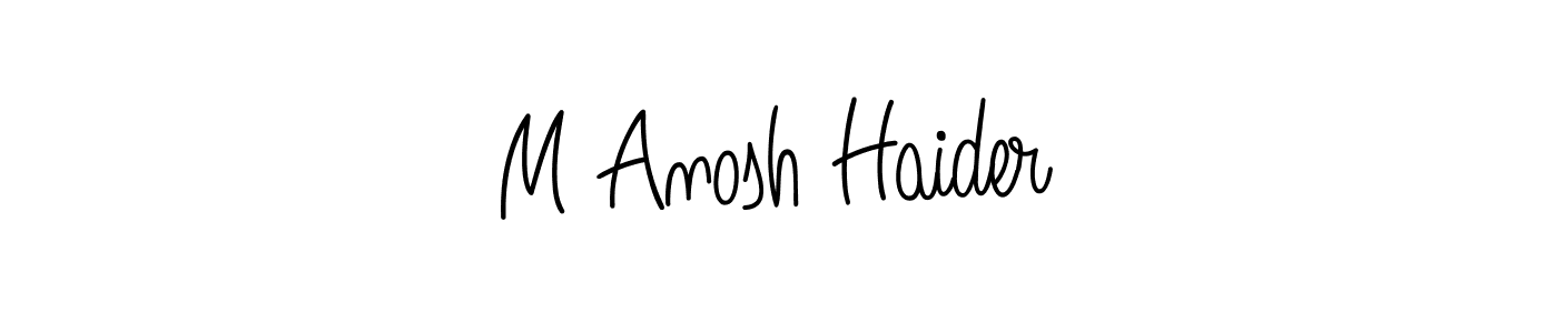 Here are the top 10 professional signature styles for the name M Anosh Haider. These are the best autograph styles you can use for your name. M Anosh Haider signature style 5 images and pictures png