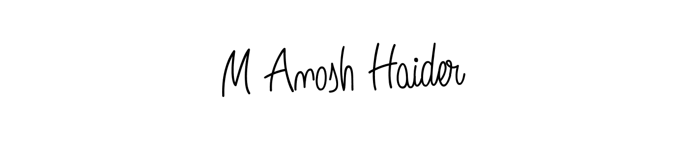 Here are the top 10 professional signature styles for the name M Anosh Haider. These are the best autograph styles you can use for your name. M Anosh Haider signature style 5 images and pictures png