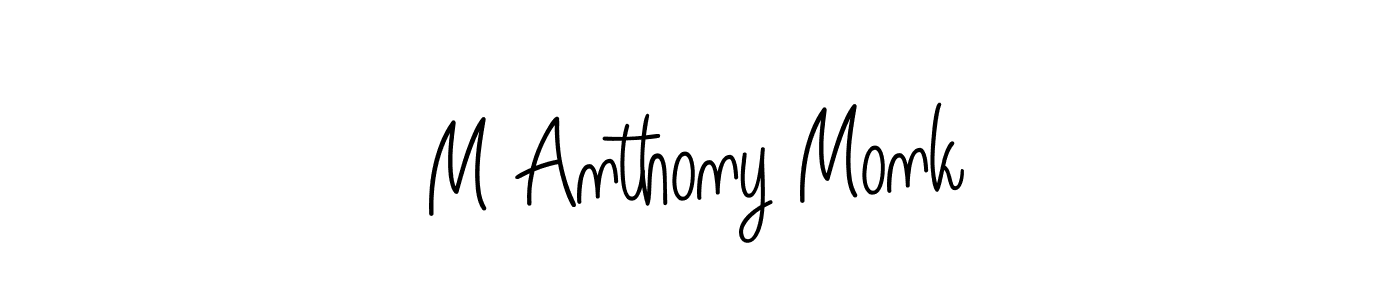 How to Draw M Anthony Monk signature style? Angelique-Rose-font-FFP is a latest design signature styles for name M Anthony Monk. M Anthony Monk signature style 5 images and pictures png