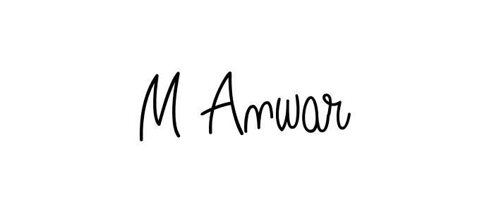 Make a beautiful signature design for name M Anwar. Use this online signature maker to create a handwritten signature for free. M Anwar signature style 5 images and pictures png