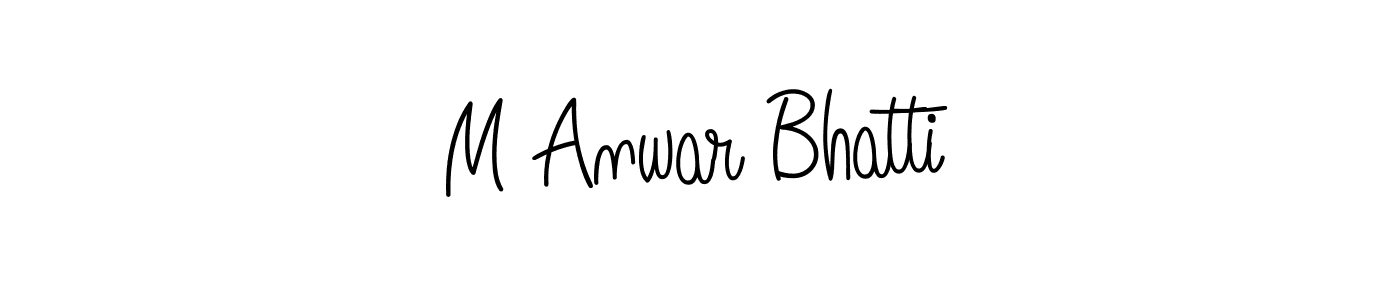 How to make M Anwar Bhatti signature? Angelique-Rose-font-FFP is a professional autograph style. Create handwritten signature for M Anwar Bhatti name. M Anwar Bhatti signature style 5 images and pictures png