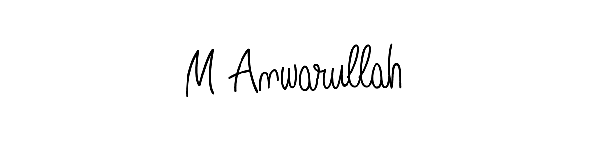 M Anwarullah stylish signature style. Best Handwritten Sign (Angelique-Rose-font-FFP) for my name. Handwritten Signature Collection Ideas for my name M Anwarullah. M Anwarullah signature style 5 images and pictures png