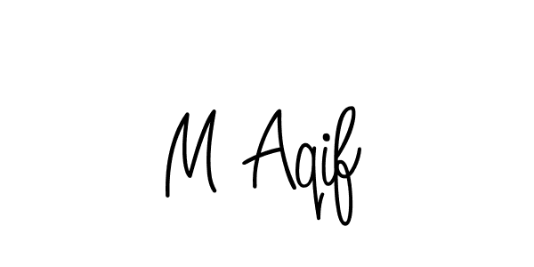 How to make M Aqif signature? Angelique-Rose-font-FFP is a professional autograph style. Create handwritten signature for M Aqif name. M Aqif signature style 5 images and pictures png