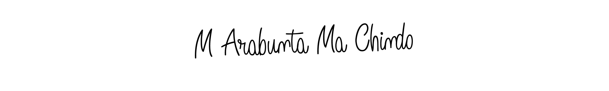 Make a beautiful signature design for name M Arabunta Ma Chindo. With this signature (Angelique-Rose-font-FFP) style, you can create a handwritten signature for free. M Arabunta Ma Chindo signature style 5 images and pictures png