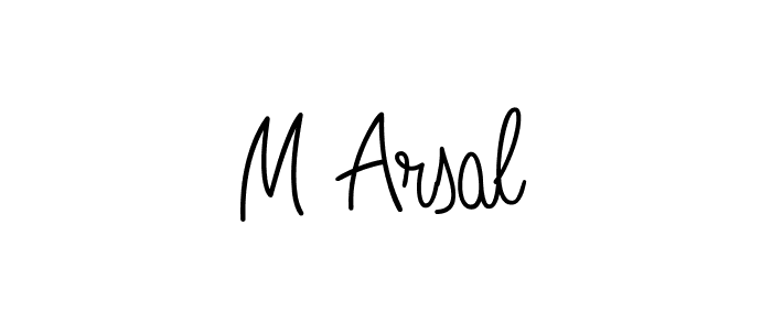 Make a beautiful signature design for name M Arsal. Use this online signature maker to create a handwritten signature for free. M Arsal signature style 5 images and pictures png
