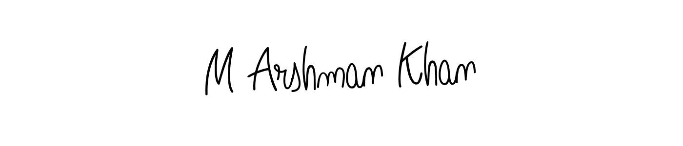 How to make M Arshman Khan signature? Angelique-Rose-font-FFP is a professional autograph style. Create handwritten signature for M Arshman Khan name. M Arshman Khan signature style 5 images and pictures png