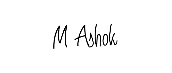 How to Draw M Ashok signature style? Angelique-Rose-font-FFP is a latest design signature styles for name M Ashok. M Ashok signature style 5 images and pictures png