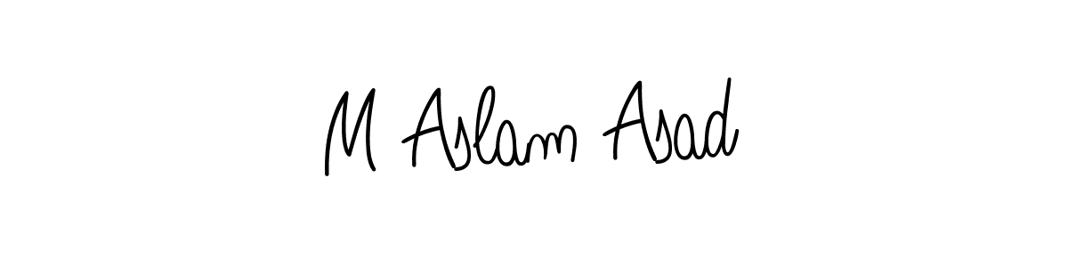 Make a short M Aslam Asad signature style. Manage your documents anywhere anytime using Angelique-Rose-font-FFP. Create and add eSignatures, submit forms, share and send files easily. M Aslam Asad signature style 5 images and pictures png