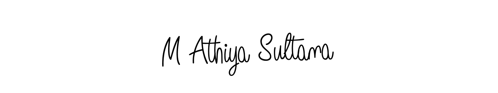 Check out images of Autograph of M Athiya Sultana name. Actor M Athiya Sultana Signature Style. Angelique-Rose-font-FFP is a professional sign style online. M Athiya Sultana signature style 5 images and pictures png
