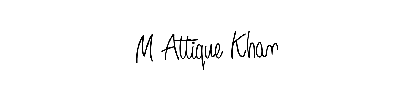 Here are the top 10 professional signature styles for the name M Attique Khan. These are the best autograph styles you can use for your name. M Attique Khan signature style 5 images and pictures png