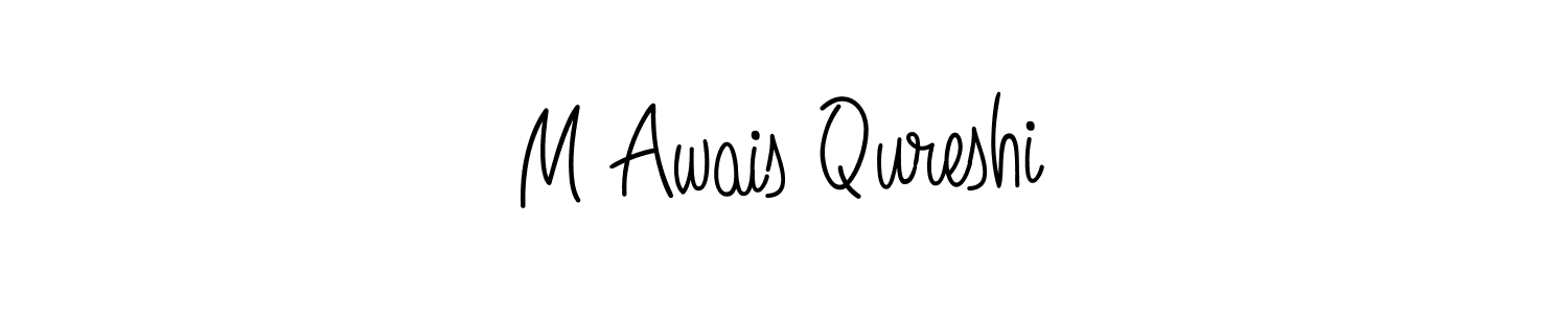 M Awais Qureshi stylish signature style. Best Handwritten Sign (Angelique-Rose-font-FFP) for my name. Handwritten Signature Collection Ideas for my name M Awais Qureshi. M Awais Qureshi signature style 5 images and pictures png