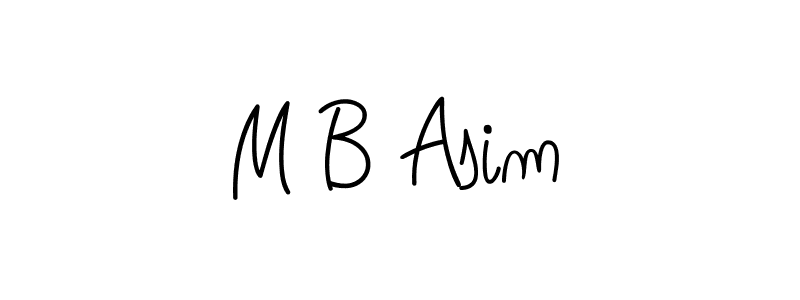 How to Draw M B Asim signature style? Angelique-Rose-font-FFP is a latest design signature styles for name M B Asim. M B Asim signature style 5 images and pictures png