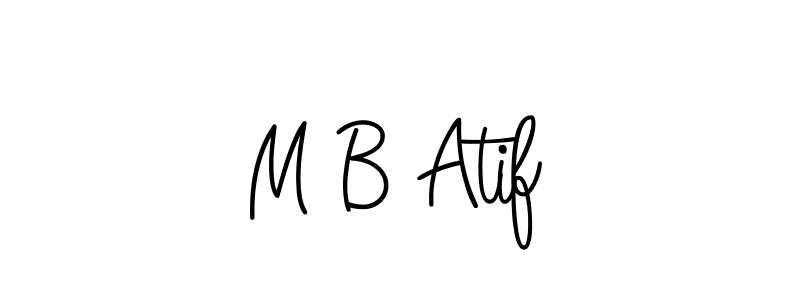 Also You can easily find your signature by using the search form. We will create M B Atif name handwritten signature images for you free of cost using Angelique-Rose-font-FFP sign style. M B Atif signature style 5 images and pictures png