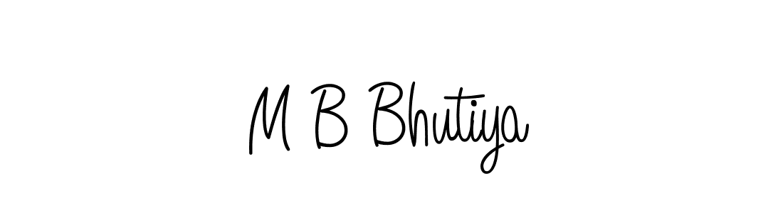 How to Draw M B Bhutiya signature style? Angelique-Rose-font-FFP is a latest design signature styles for name M B Bhutiya. M B Bhutiya signature style 5 images and pictures png