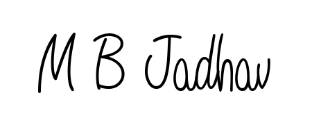M B Jadhav stylish signature style. Best Handwritten Sign (Angelique-Rose-font-FFP) for my name. Handwritten Signature Collection Ideas for my name M B Jadhav. M B Jadhav signature style 5 images and pictures png