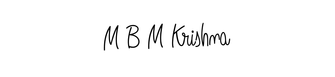 Also we have M B M Krishna name is the best signature style. Create professional handwritten signature collection using Angelique-Rose-font-FFP autograph style. M B M Krishna signature style 5 images and pictures png