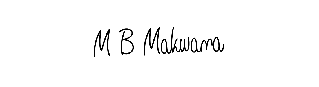 if you are searching for the best signature style for your name M B Makwana. so please give up your signature search. here we have designed multiple signature styles  using Angelique-Rose-font-FFP. M B Makwana signature style 5 images and pictures png