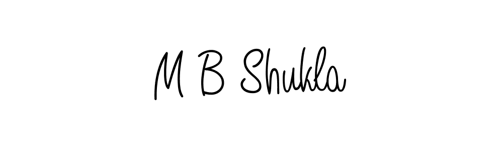 Design your own signature with our free online signature maker. With this signature software, you can create a handwritten (Angelique-Rose-font-FFP) signature for name M B Shukla. M B Shukla signature style 5 images and pictures png