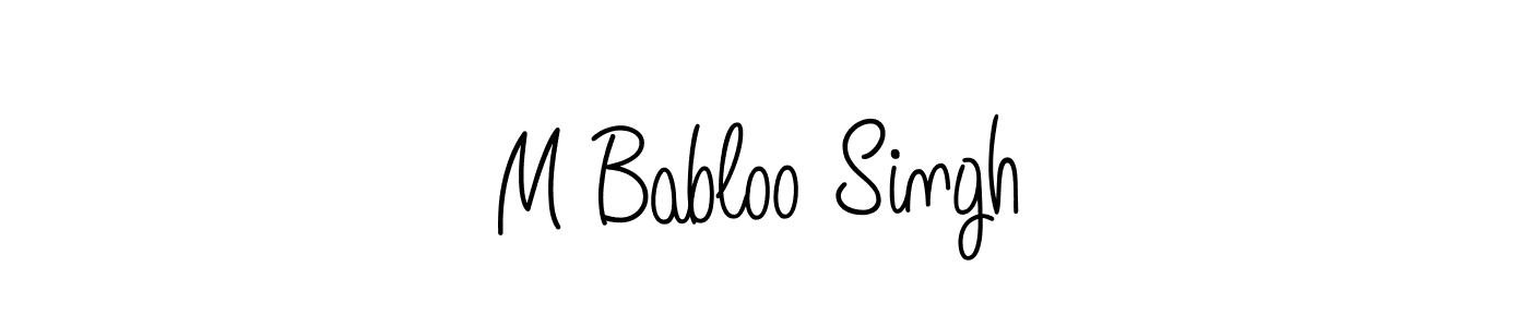 You can use this online signature creator to create a handwritten signature for the name M Babloo Singh. This is the best online autograph maker. M Babloo Singh signature style 5 images and pictures png
