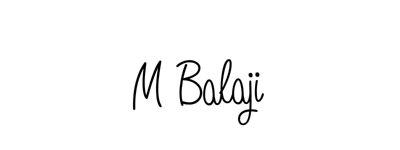 Also we have M Balaji name is the best signature style. Create professional handwritten signature collection using Angelique-Rose-font-FFP autograph style. M Balaji signature style 5 images and pictures png