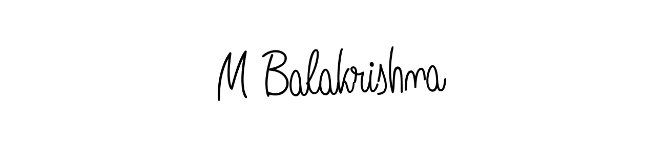 if you are searching for the best signature style for your name M Balakrishna. so please give up your signature search. here we have designed multiple signature styles  using Angelique-Rose-font-FFP. M Balakrishna signature style 5 images and pictures png