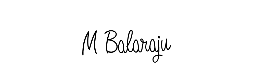 Create a beautiful signature design for name M Balaraju. With this signature (Angelique-Rose-font-FFP) fonts, you can make a handwritten signature for free. M Balaraju signature style 5 images and pictures png