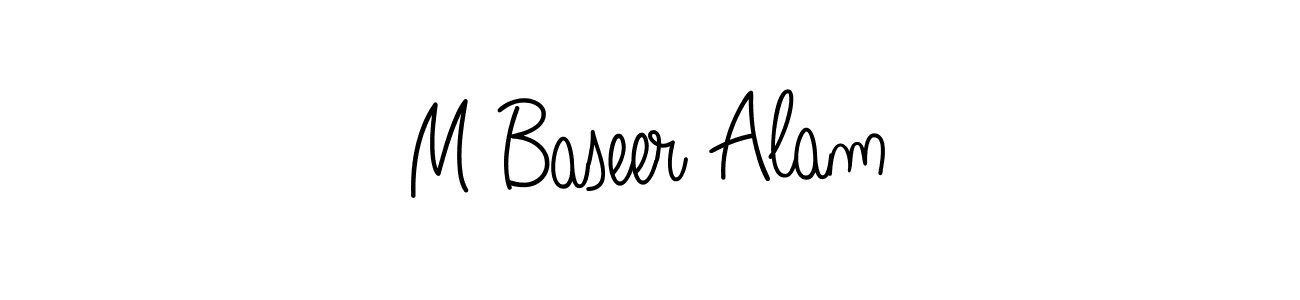 How to make M Baseer Alam signature? Angelique-Rose-font-FFP is a professional autograph style. Create handwritten signature for M Baseer Alam name. M Baseer Alam signature style 5 images and pictures png