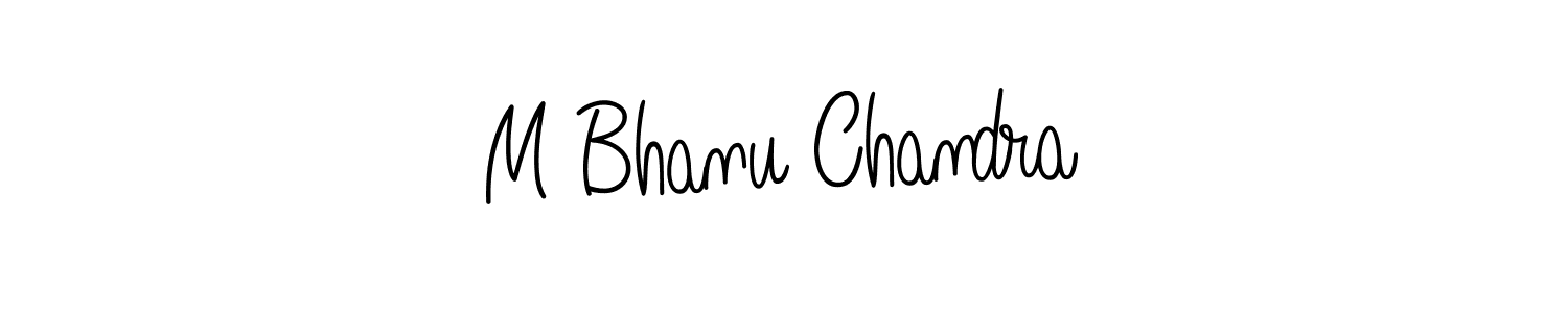 Make a beautiful signature design for name M Bhanu Chandra. Use this online signature maker to create a handwritten signature for free. M Bhanu Chandra signature style 5 images and pictures png