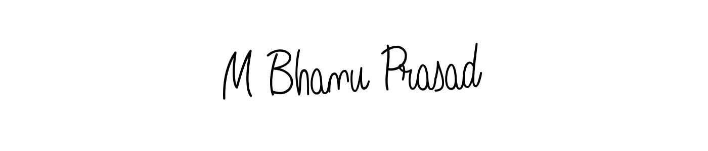 M Bhanu Prasad stylish signature style. Best Handwritten Sign (Angelique-Rose-font-FFP) for my name. Handwritten Signature Collection Ideas for my name M Bhanu Prasad. M Bhanu Prasad signature style 5 images and pictures png