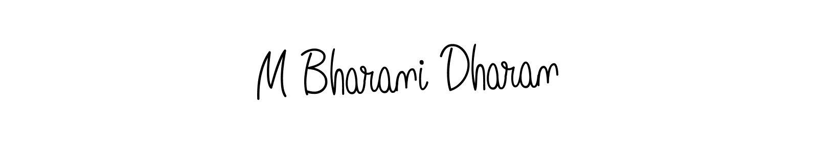 Make a beautiful signature design for name M Bharani Dharan. Use this online signature maker to create a handwritten signature for free. M Bharani Dharan signature style 5 images and pictures png